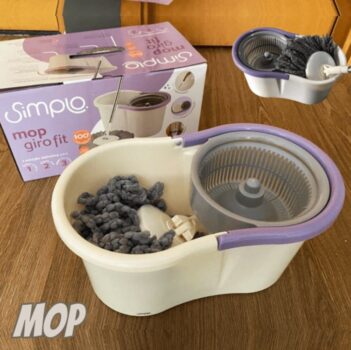 Mop com balde e esfregão giro fit - Simplo