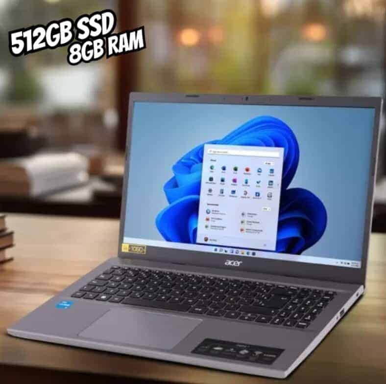 Notebook Acer Aspire 5 Intel Core i5 12450H 8GB RAM 512GB SSD 15,6 ...