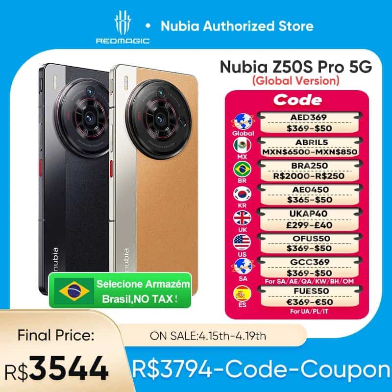 Nubia Z50S Pro 5G Cupom