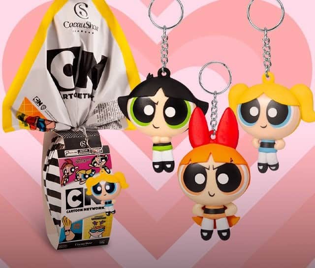 Ovo de Páscoa Chaveiro Cartoon Network Florzinha 160g Cacau Show