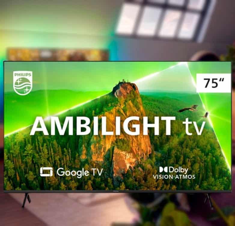 Smart Tv 75'' 75pug7908/78 Ambilight 4k UHD LED Philips