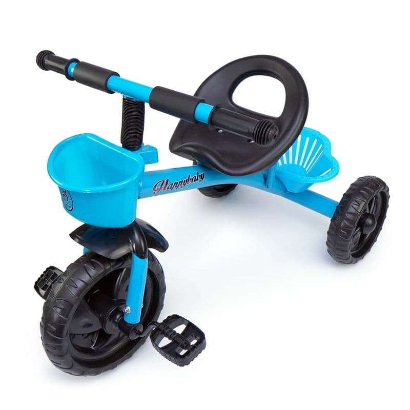 TRICICLO INFANTIL C/PEDAL E CESTO MEGA COMPRAS (Azul)