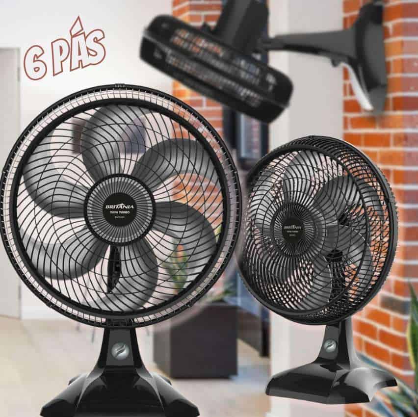 Ventilador Bvt400 Maxx Force 2 Em 1 150w Preto Britânia 110V