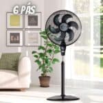 Ventilador de Coluna Mallory Éolo 40cm 6 Pás 3 Velocidades 126W B9440170