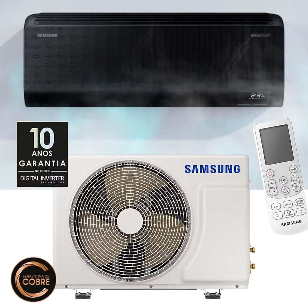 Ar Condicionado Samsung Wfree 12.000btu Quente/frio 220v Cor Preto