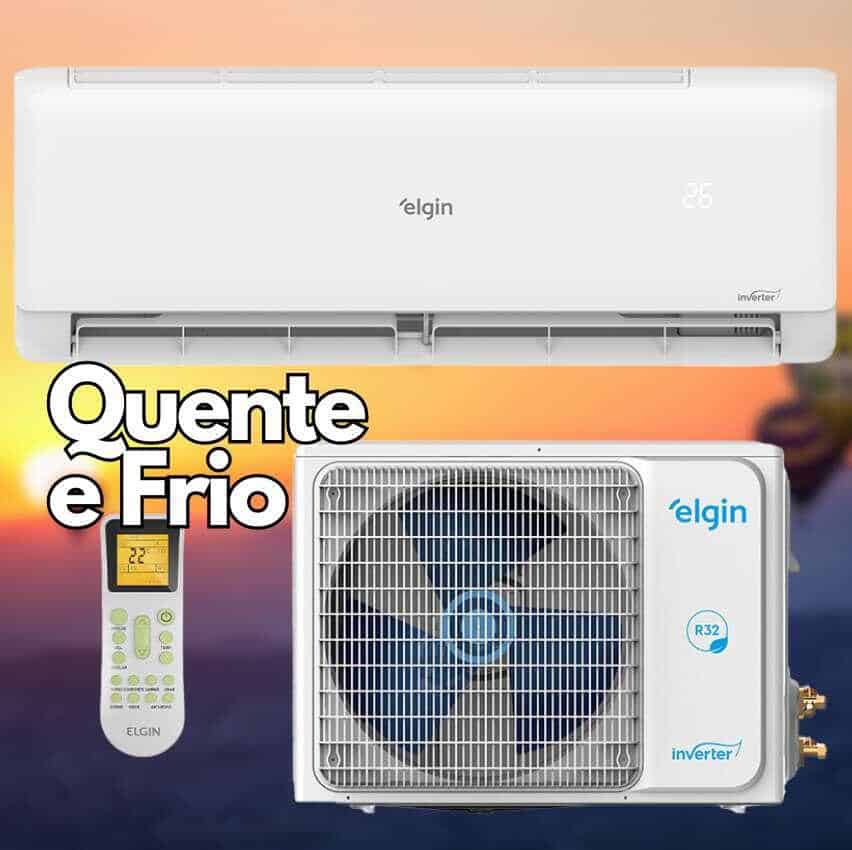 Ar Condicionado Split Hi Wall Elgin Eco Inverter II WIFI 12000 BTU/h Quente Frio 45HJQI12C2WB 220 Volts