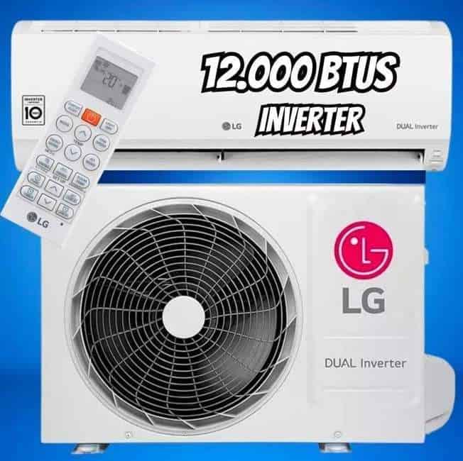 Ar Condicionado Split Hi Wall LG Dual Inverter Compact 12.000 Btus Frio 220v R-32