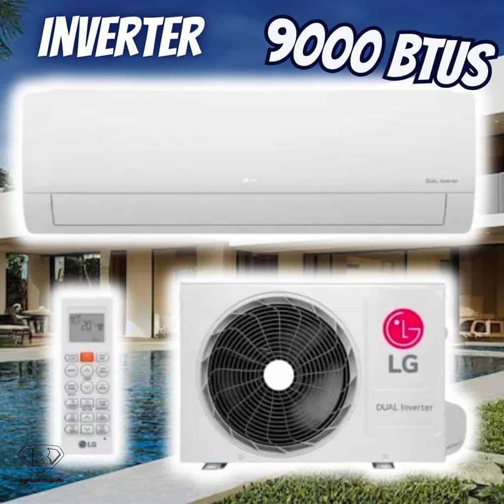 Ar Condicionado Split Hw Inverter R-32 LG Dual Compact 9000 Btus Só Frio 220V