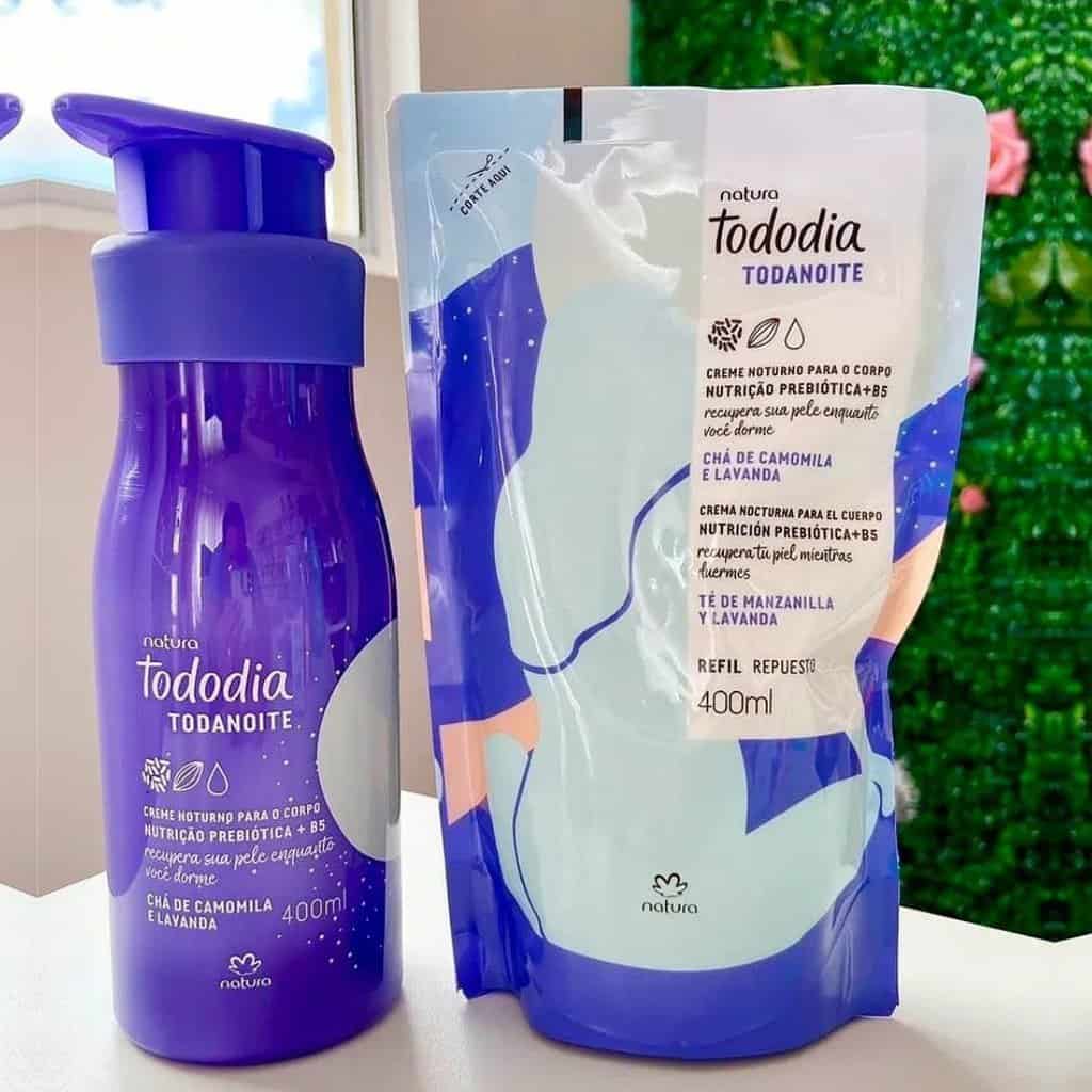 Conjunto Todanoite Creme Noturno Chá de Camomila e Lavanda