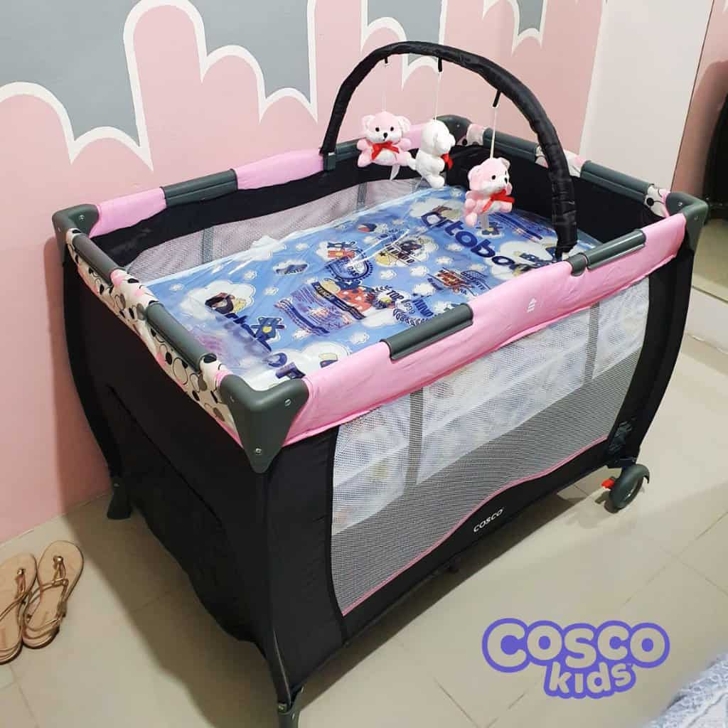 Cosco Kids, Berço Toybar, 0 a 18kg, Rosa