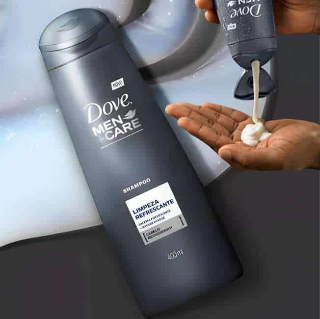 Dove Shampoo Men+care Limpeza Refrescante 200ml, Branco