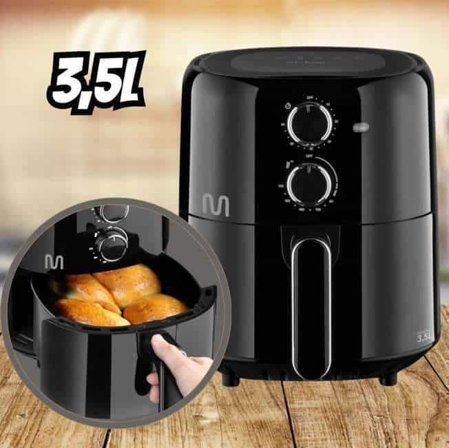 Fritadeira Elétrica Air Fryer 3,5l 1500w 127v Multi - Go213 Cor Preta