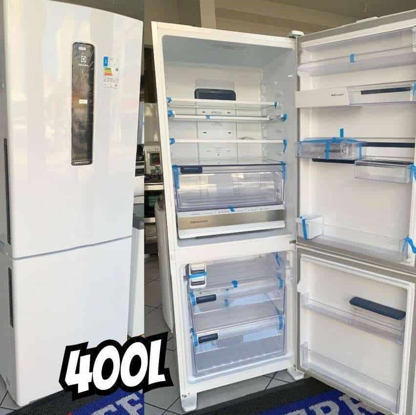 Geladeira frost free Electrolux DB44 branca com freezer 400L 127V