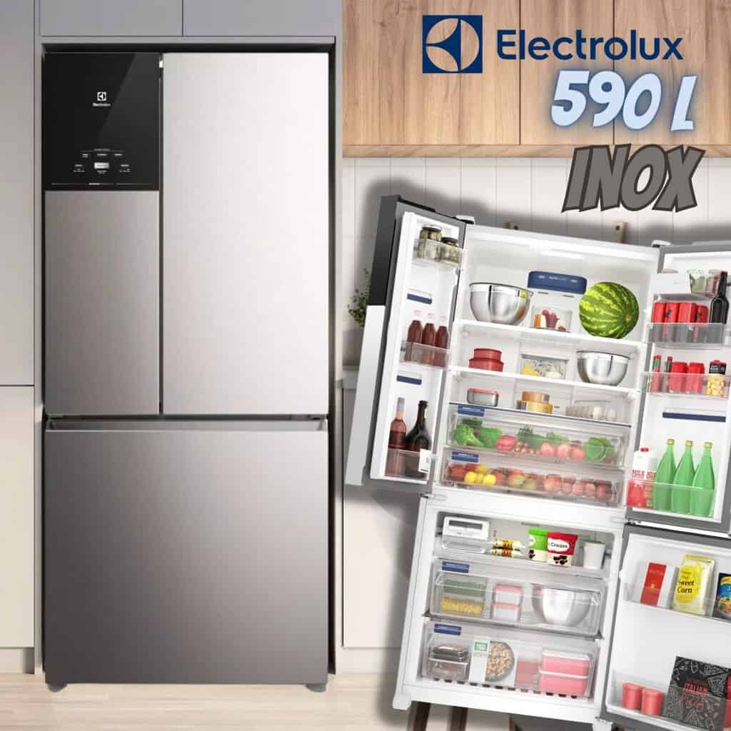 Geladeira Multidoor Im8s Inverter 590 Litros Inox Electrolux 110V