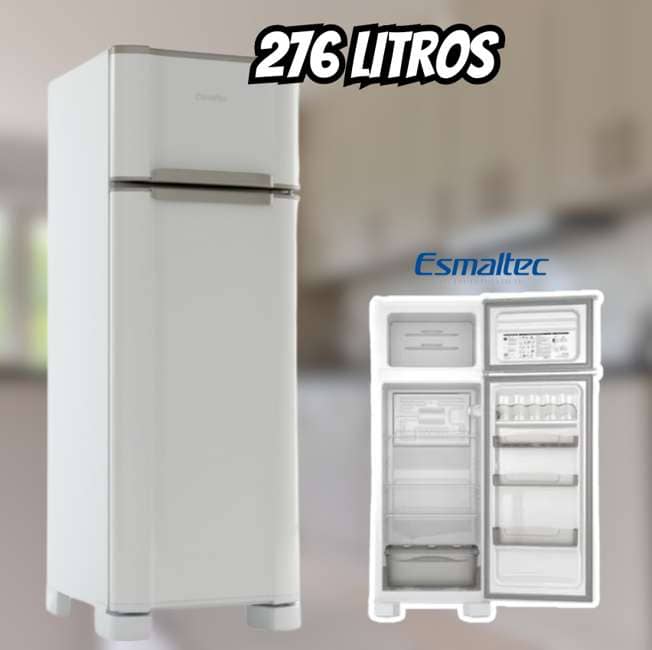 Geladeira/Refrigerador Esmaltec Cycle Defrost - Duplex Branco 276L RCD34