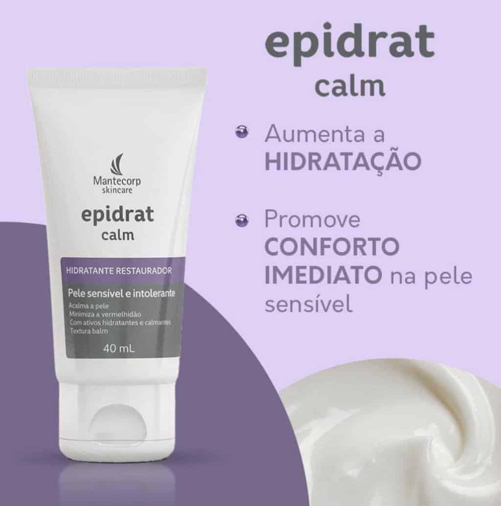 Hidratante Facial Calm, Epidrat, Mantecorp Skincare, 40 g