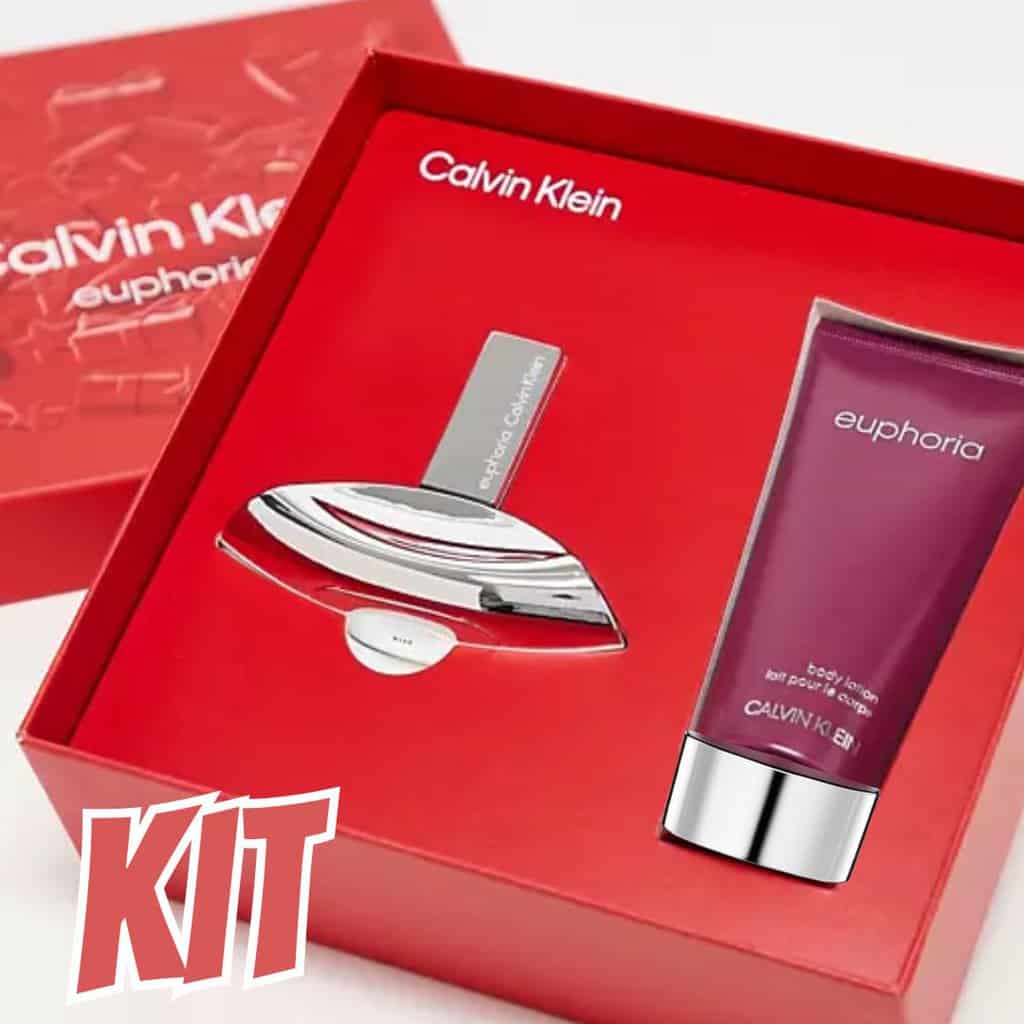 Kit coffret CK Euphoria For Women EDP 50ml + Loção Corporal 100ml