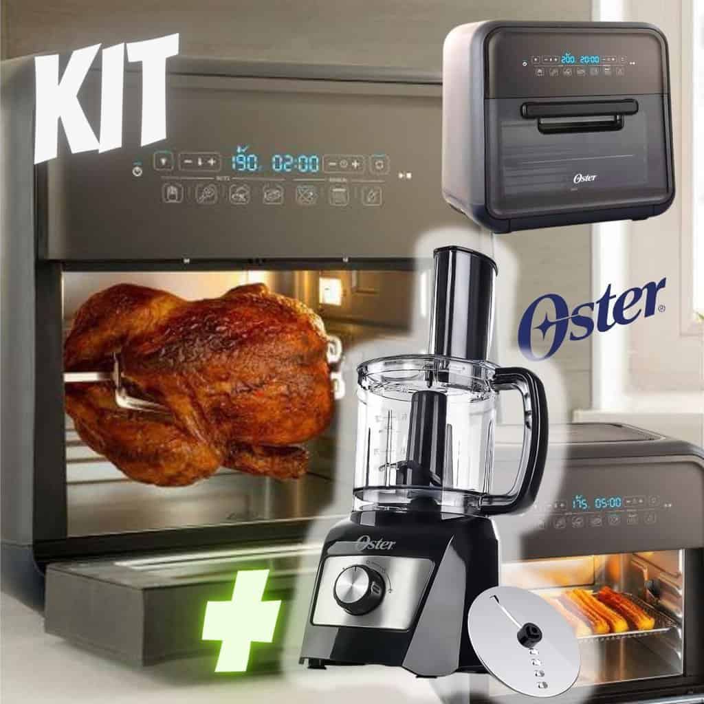 Kit Fritadeira Super Fryer e Processador de Alimentos Compacto Oster