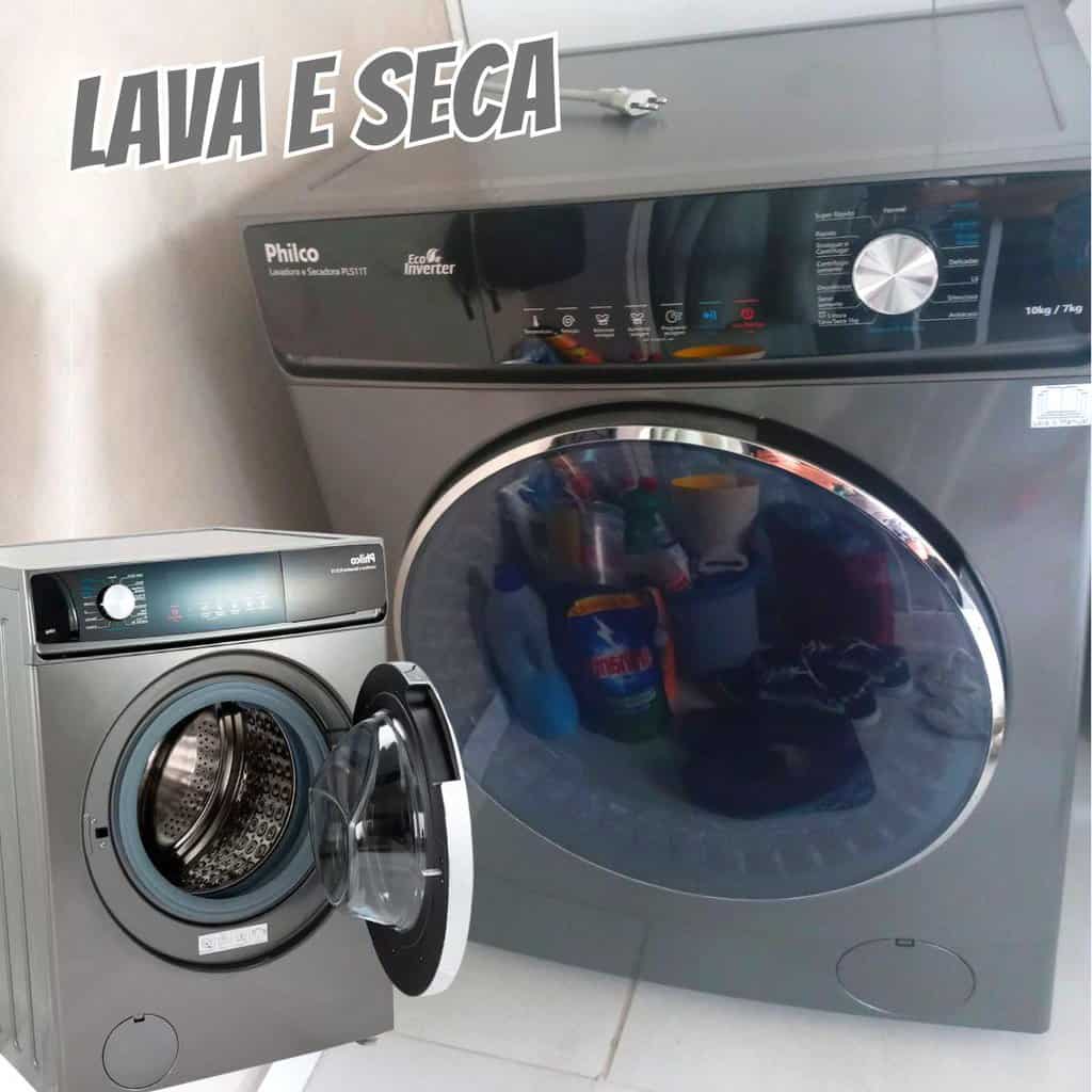 Lava E Seca Philco 16 Programas Eco 10 Kg Inox Pls11t