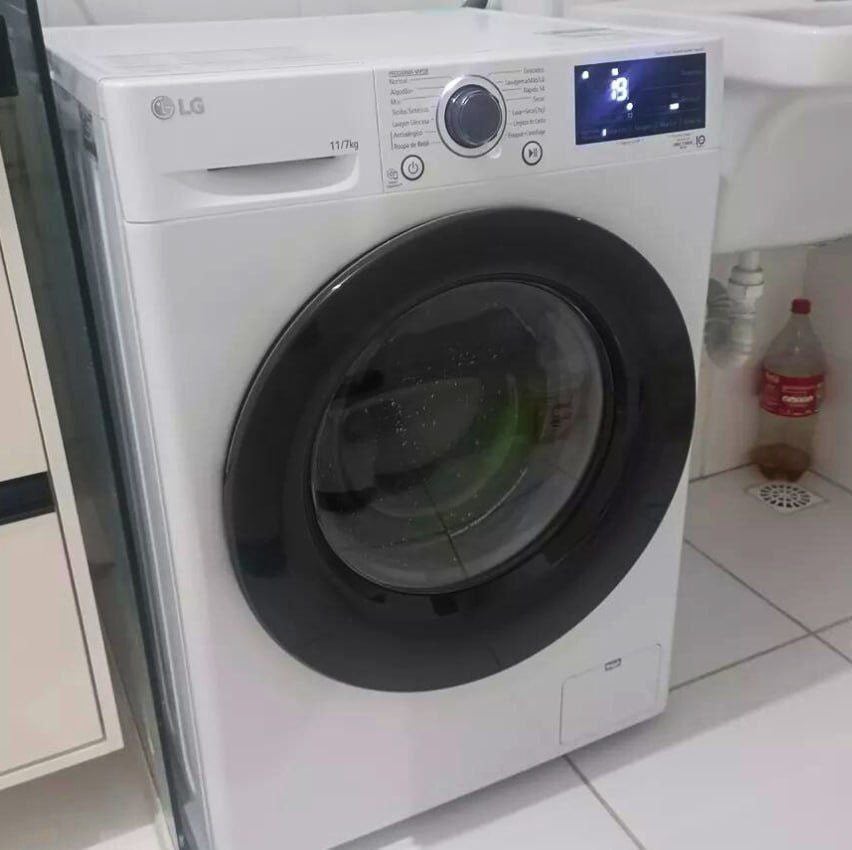 Lava E Seca Smart 12kg LG Vc5 Cv3012wc5 Branco 127v