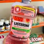 LISTERINE Melancia & Hortelã Enxaguante Bucal Sem Álcool, 500mL