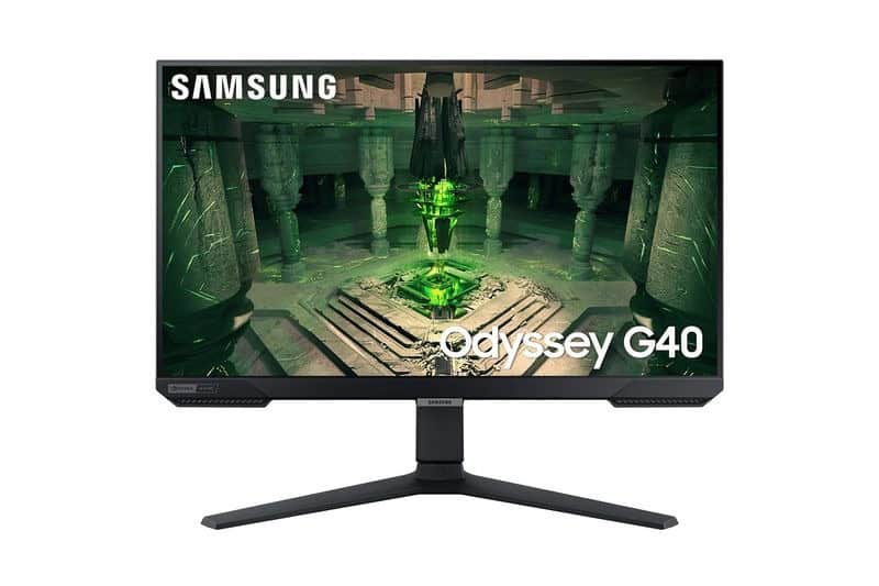 Monitor Gamer Samsung Odyssey G40 27" FHD, Tela Plana, 240Hz, 1ms, HDMI, FreeSync Premium, G-Sync Preto