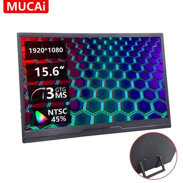 Monitor Portátil Mucai 15.6" 1080p 60hz IPS