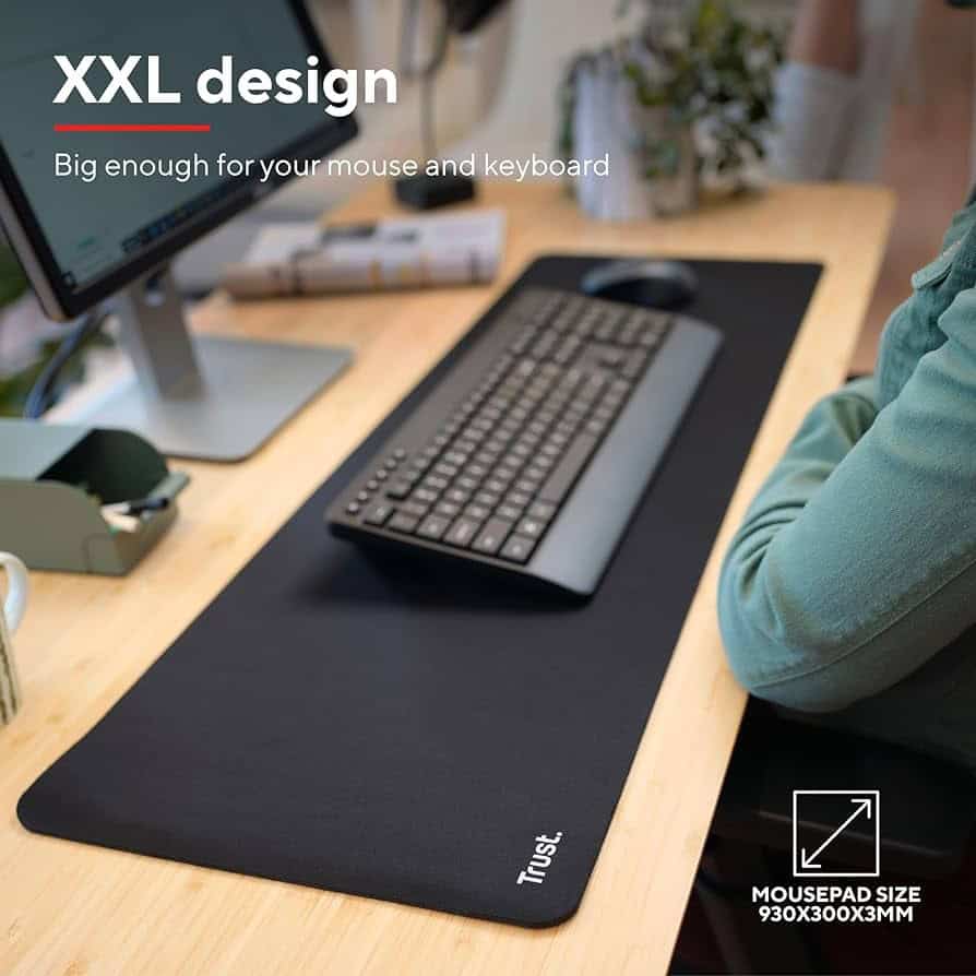 Mousepad Trust XXL, Extra-Grande (930x300mm), Preto - 24194