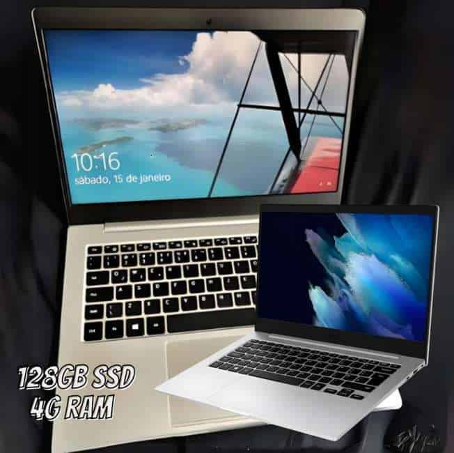Notebook Samsung Galaxy Book Go, Windows 11 Home, 4GB, 128GB UFS, 14'' Full HD LED, 1.38kg Prata