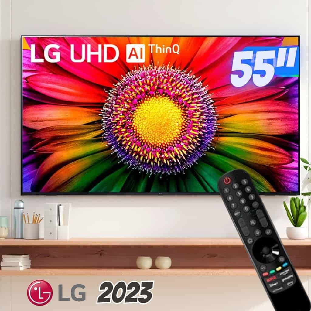 Smart TV LED 55" Ultra HD 4K LG 55UR871C0SA ThinQ AI 3 HDMI 2 USB Wi-Fi Bluetooth HDR10 - 55UR871C0S - LG Eletronics