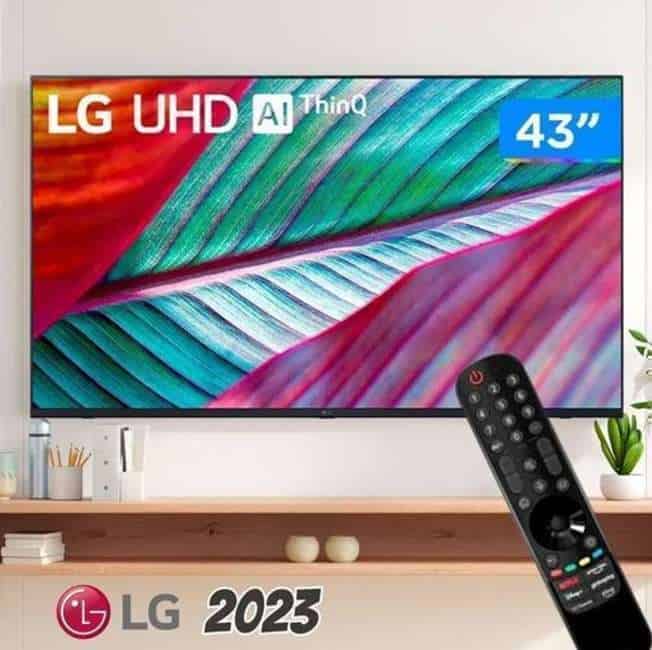 Smart TV LG 43 4K UHD HDR Led Wi-Fi Bluetooth Google Assis. Alexa Airplay - 43UR781C0SA.BWZ - LG Eletronics