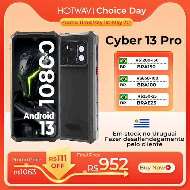 Smartphone HOTWAV Cyber 13 Pro Cupom