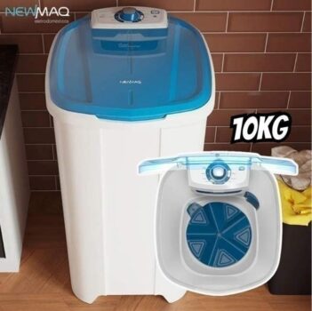Tanquinho/Máquina de Lavar Roupas Semi-automática 10kg Newmaq, Branca