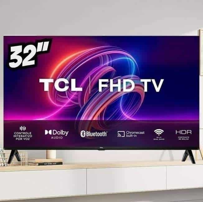 TCL LED SMART TV 32” S5400AF FHD ANDROID TV, PRETO