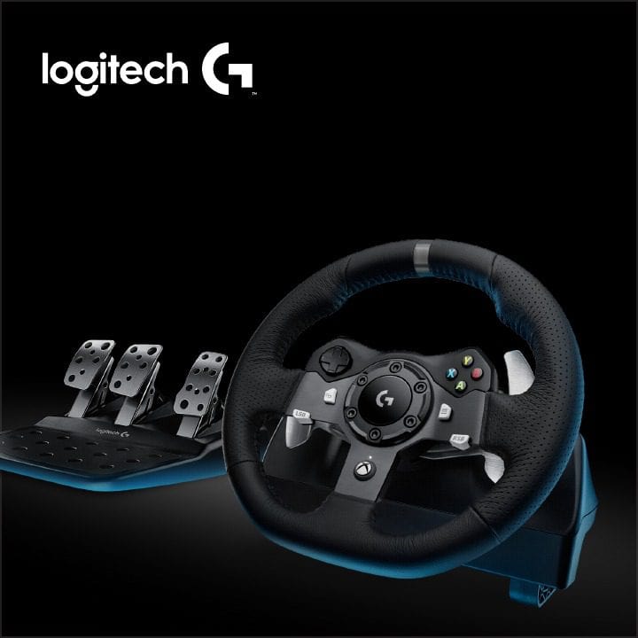 Volante Logitech G920 Driving Force para Xbox Series X|S, Xbox One e PC - 941-000122
