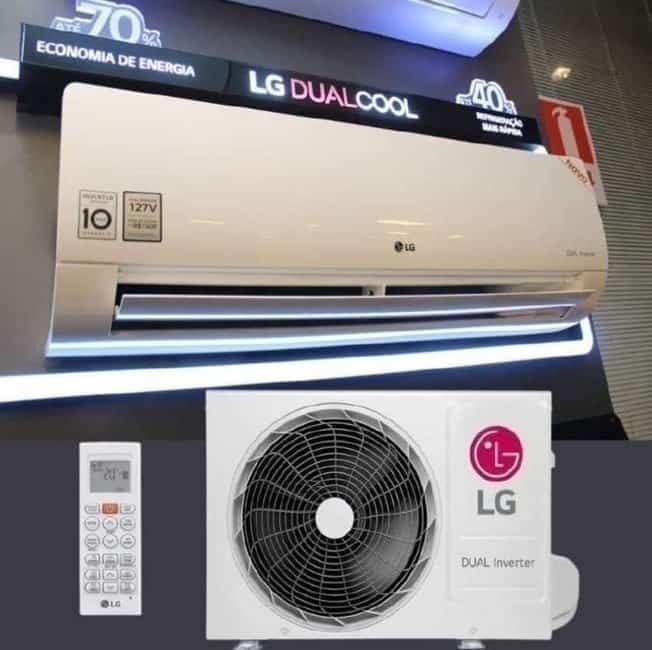 Ar Condicionado LG Dual Inverter Compact +IA 9000 BTUs Frio