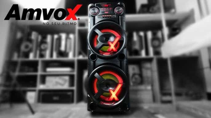Caixa de Som Torre Amvox ACA 1900 NEW x SFM - Bluetooth 1900W Amplificada