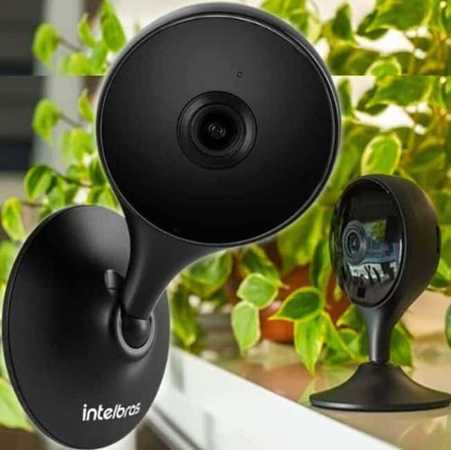 Câmera Interna Smart Intelbras iM3 C, WiFi, Full HD, Alexa, Ok Google, Visão Noturna, Preto - 4565513