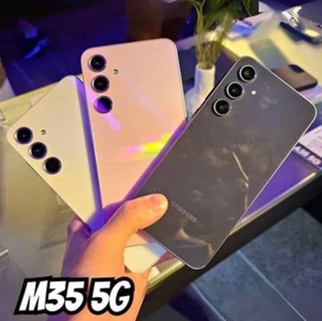 Celular Samsung Galaxy M35 5G , Câmera Tripla até 50MP, Selfie 50MP, Tela Super AMOLED + 6.6 120Hz, 256GB, 8GB RAM