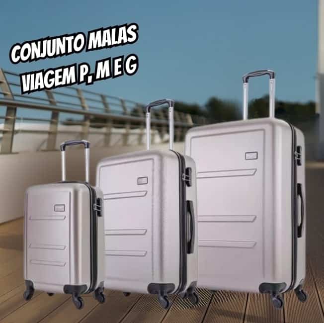 Conjunto Malas Viagem P, M E G Montreal Swiss Move Champagne Não Se Aplica