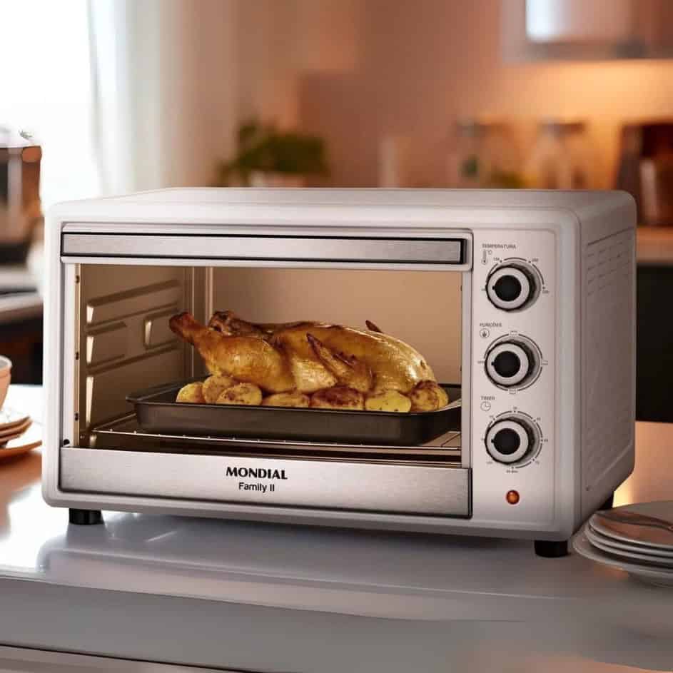 Forno Elétrico de Bancada Mondial Multifuncional - 42L Branco Family FR-42-W