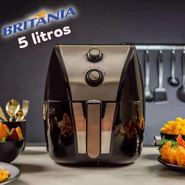 Fritadeira Air Fryer 5L Britânia BFR40PI Preta 127V