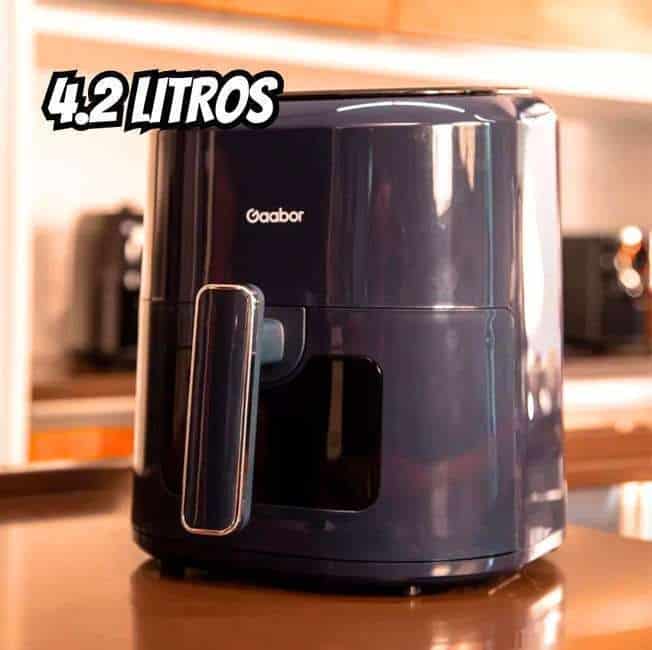 Fritadeira Elétrica Air Fryer Gaabor Marinus Touch sem Óleo 4.2L 127V 1200W Azul - GA-E5D01-1