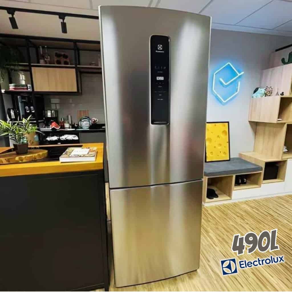 Geladeira/Refrigerador Electrolux Frost Free - Inverse Cinza 490L IB7S