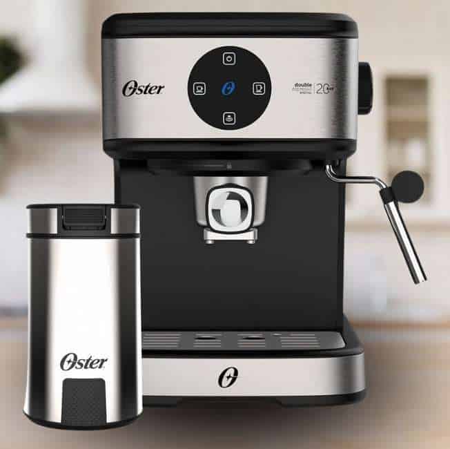 Kit Espresso Oster - Cafeteira Double e Moedor de Café - 127V