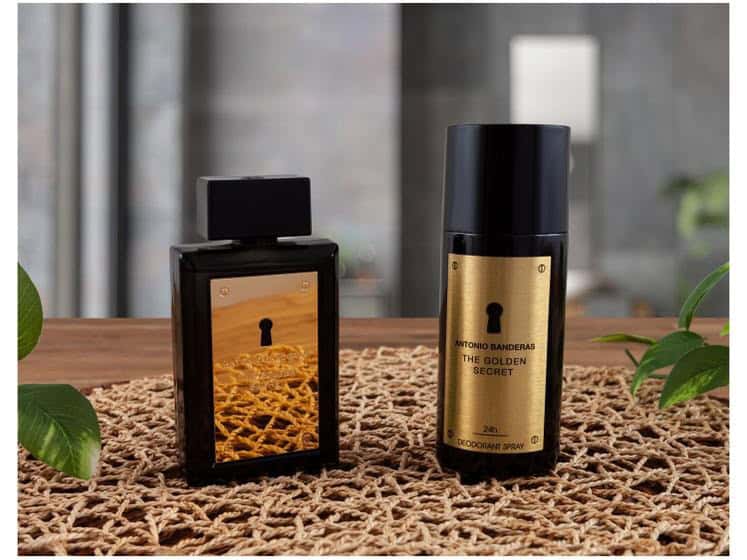 Kit Perfume Antonio Banderas Golden Secret - Masculino Eau de Toilette 100ml com Desodorante