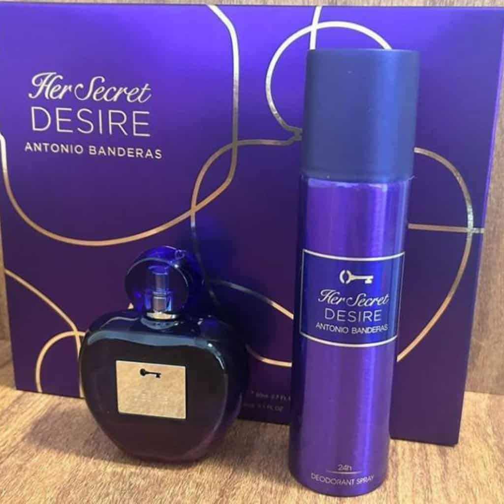 Kit Perfume Feminino Banderas Her Secret Desire - Eau de Toilette 80ml com Desodorante