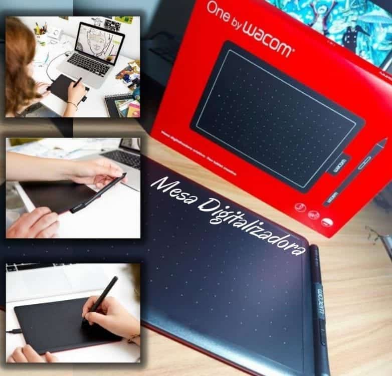Mesa Digitalizadora One by Wacom CTL472 Pequena