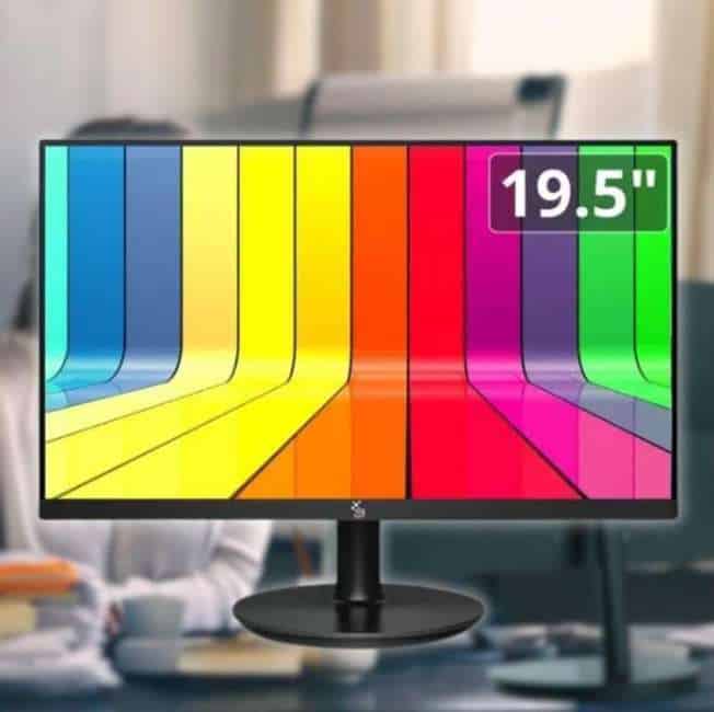 Monitor 19.5" LED, Widescreen, 75Hz, 2ms, HD, HDMI, VGA, VESA, Ajuste de inclinação - 3green M195WHD
