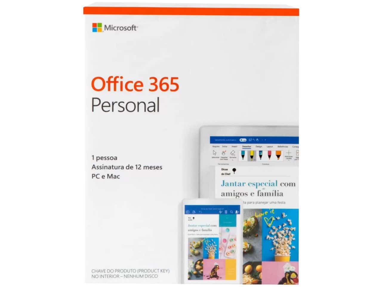 Pacote Office 365 Personal 1 Ano Digital - Microsoft